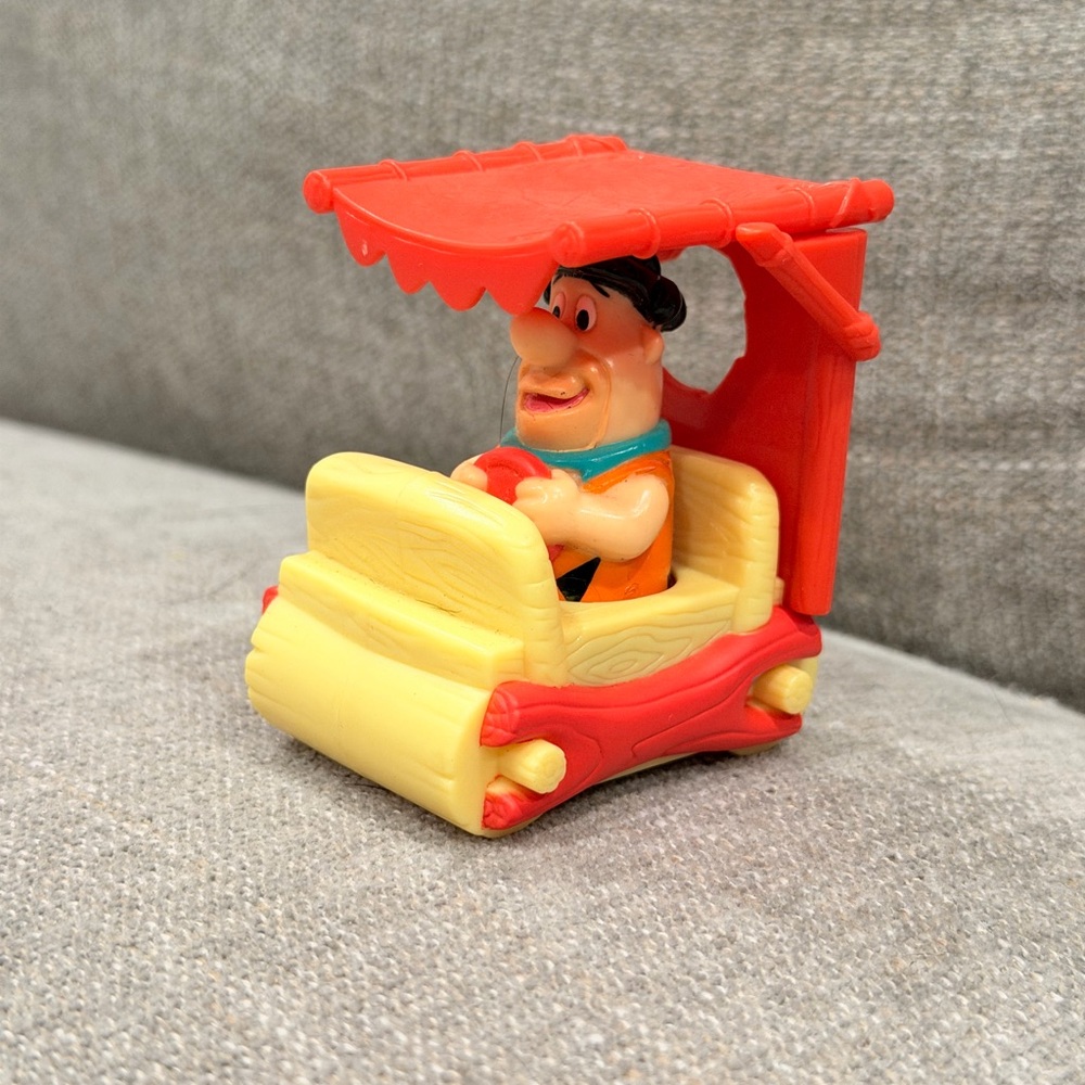 Vintage Flintstones Fred Flintstone Car Toy‎ Subway Warner Bros